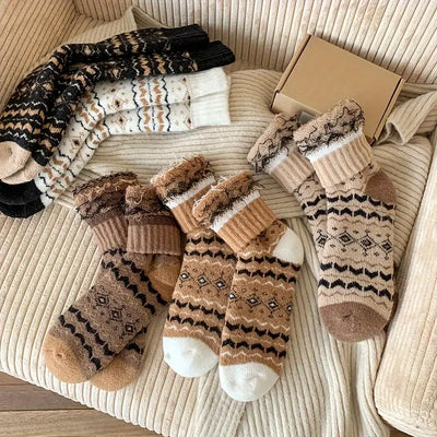 Retro Edition Thick & Warm Terry Cotton Socks