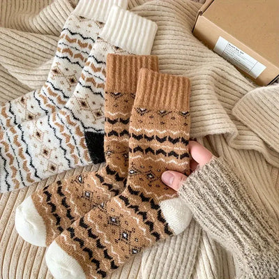 Retro Edition Thick & Warm Terry Cotton Socks