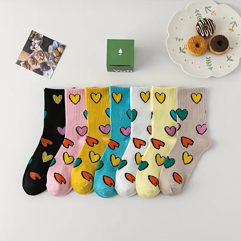 Colorful Heart Edition Women Socks